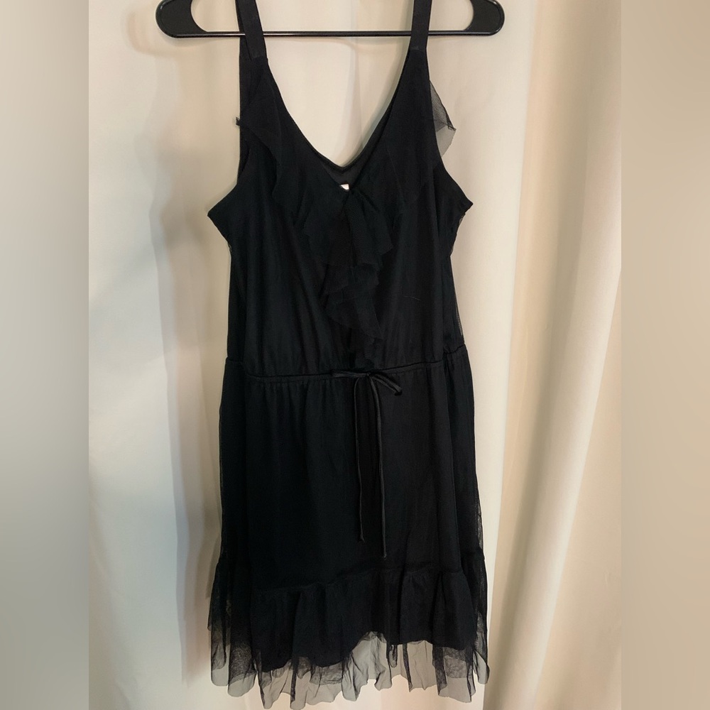 Tulle Black Sleeveless Dress